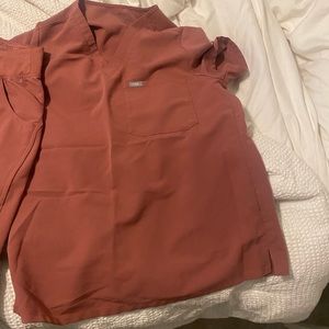 Figs Mauve 1 Pocket Scrub Top